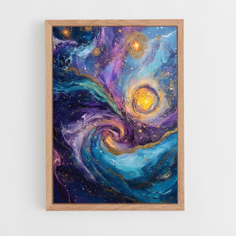 Poster Cosmic abstrait fascinant – affiche Art spatial (vue 4)